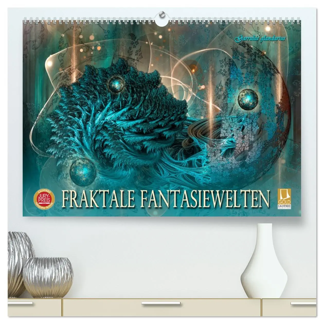 Cover: 9783457427866 | Fraktale Fantasiewelten (hochwertiger Premium Wandkalender 2026 DIN...