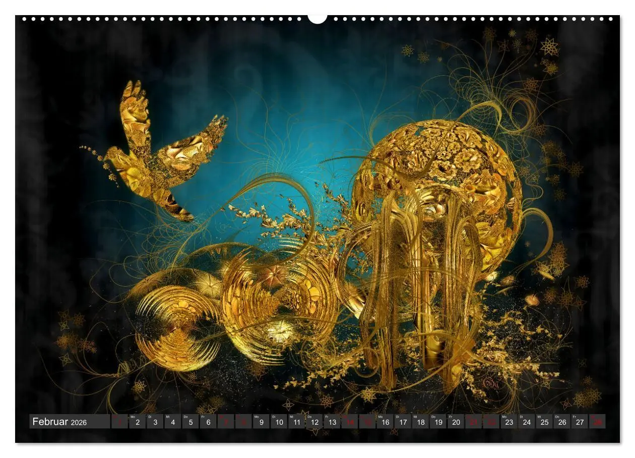 Bild: 9783457427866 | Fraktale Fantasiewelten (hochwertiger Premium Wandkalender 2026 DIN...