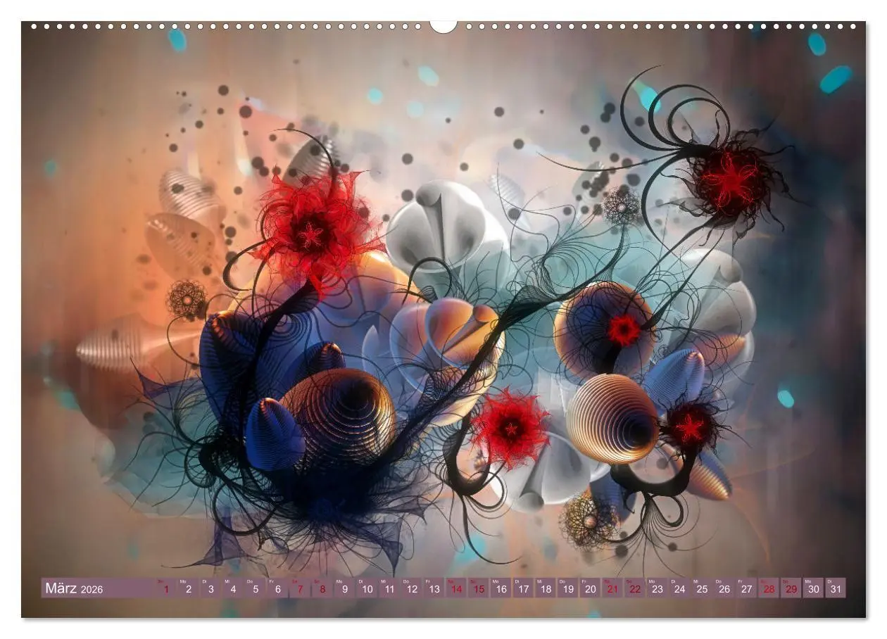 Bild: 9783457427866 | Fraktale Fantasiewelten (hochwertiger Premium Wandkalender 2026 DIN...