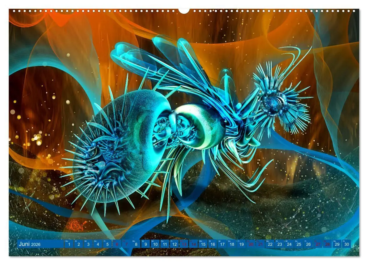 Bild: 9783457427866 | Fraktale Fantasiewelten (hochwertiger Premium Wandkalender 2026 DIN...