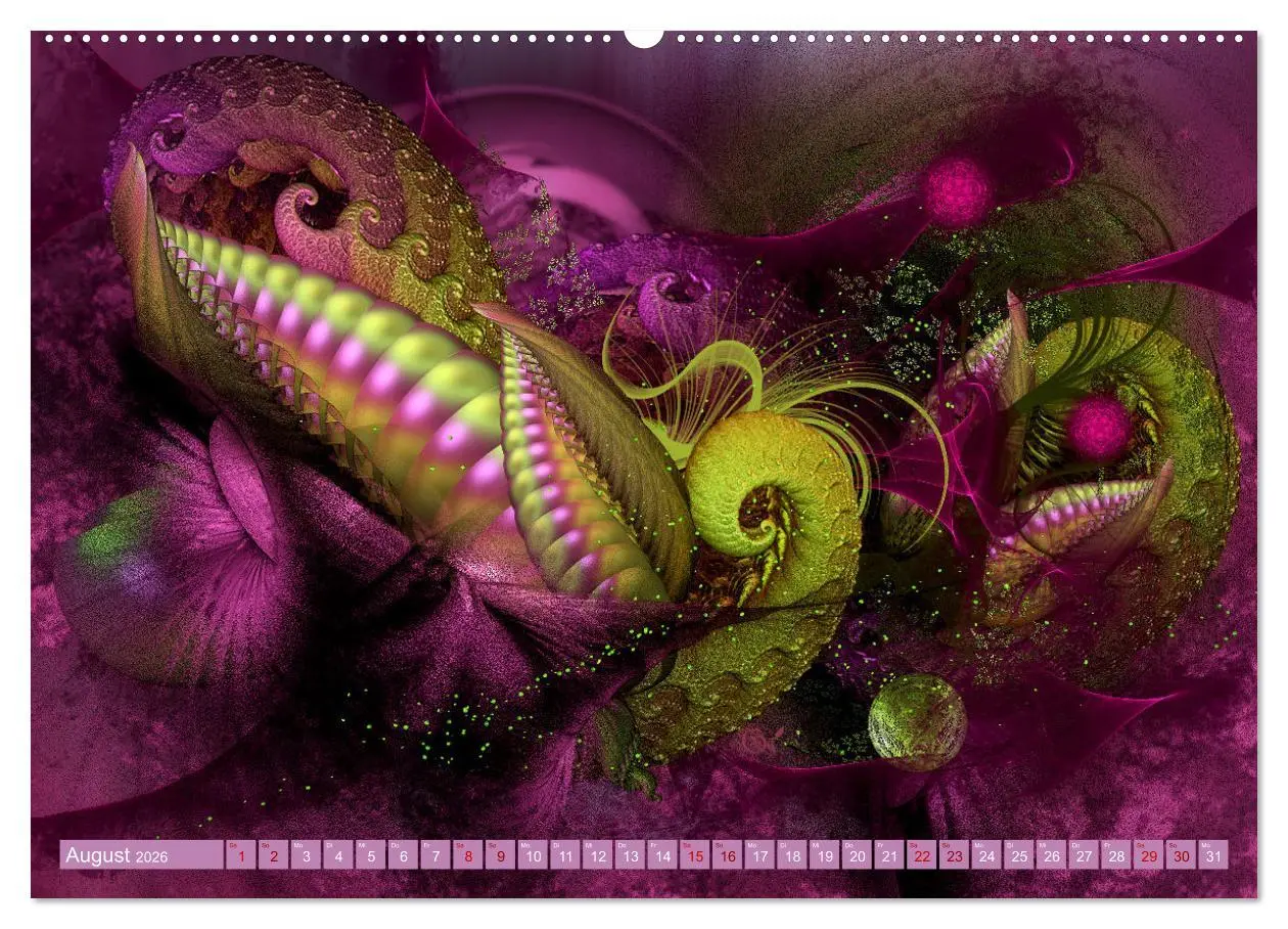 Bild: 9783457427866 | Fraktale Fantasiewelten (hochwertiger Premium Wandkalender 2026 DIN...