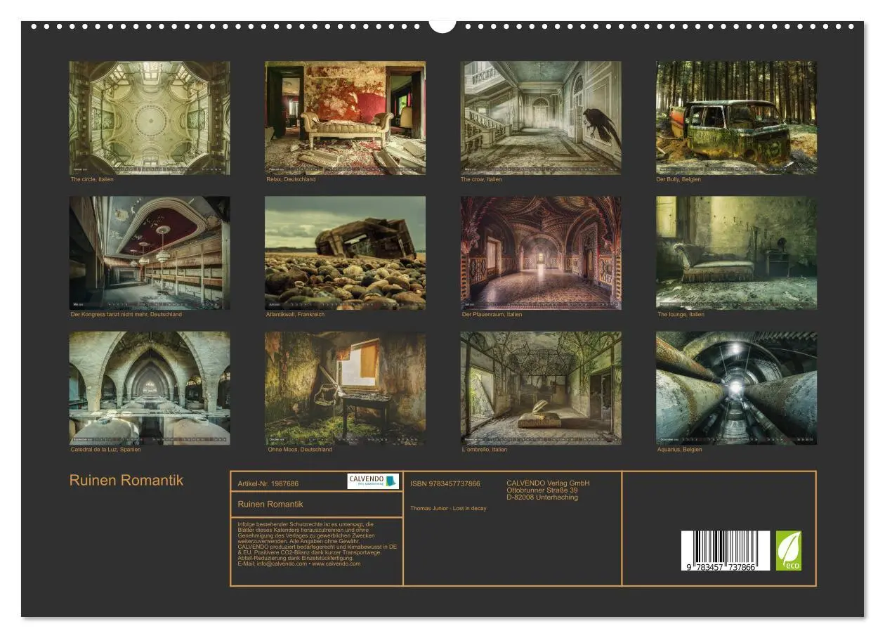 Bild: 9783457737866 | Ruinen Romantik (hochwertiger Premium Wandkalender 2026 DIN A2...