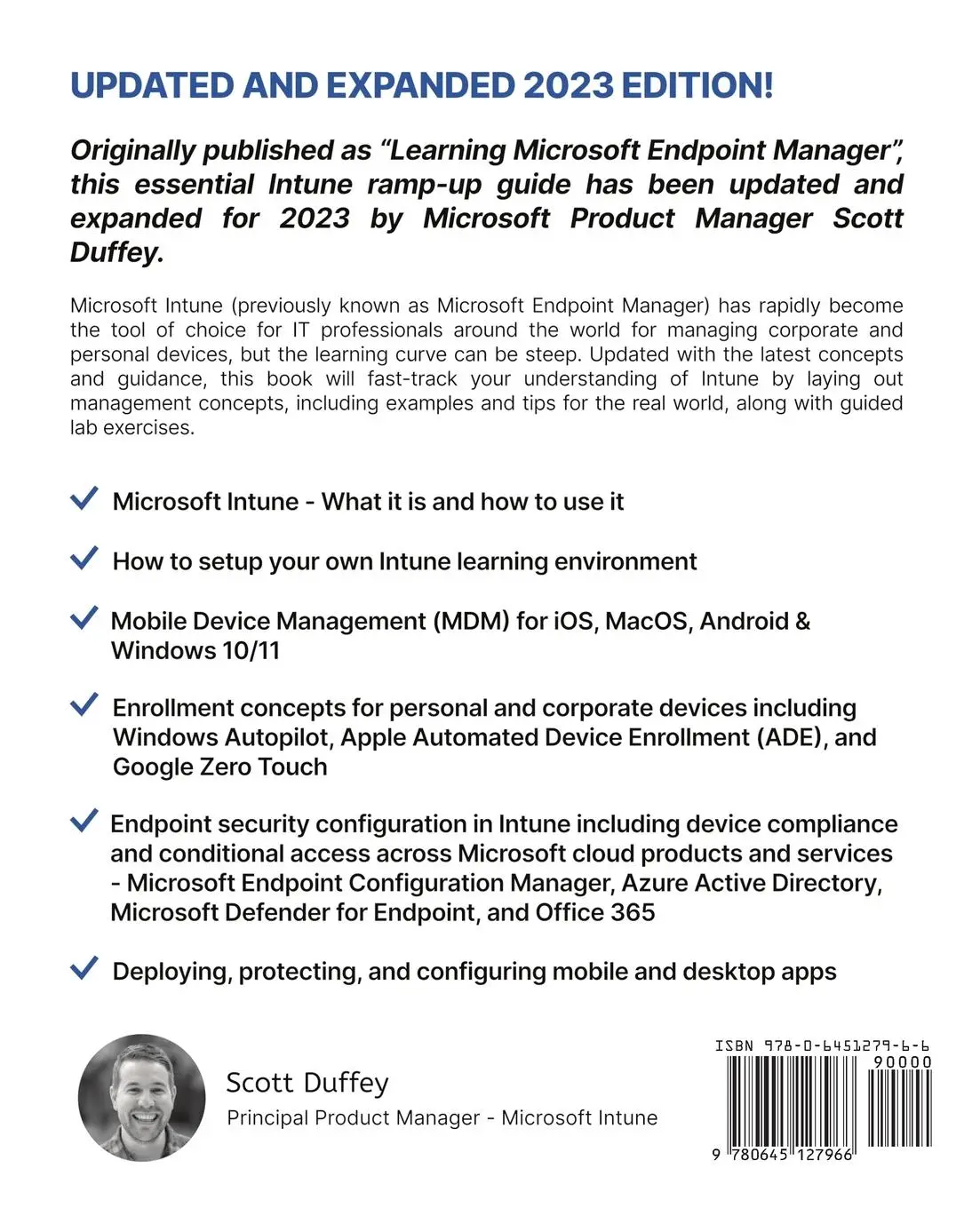 Rückseite: 9780645127966 | Learning Microsoft Intune | Scott Duffey | Taschenbuch | Englisch
