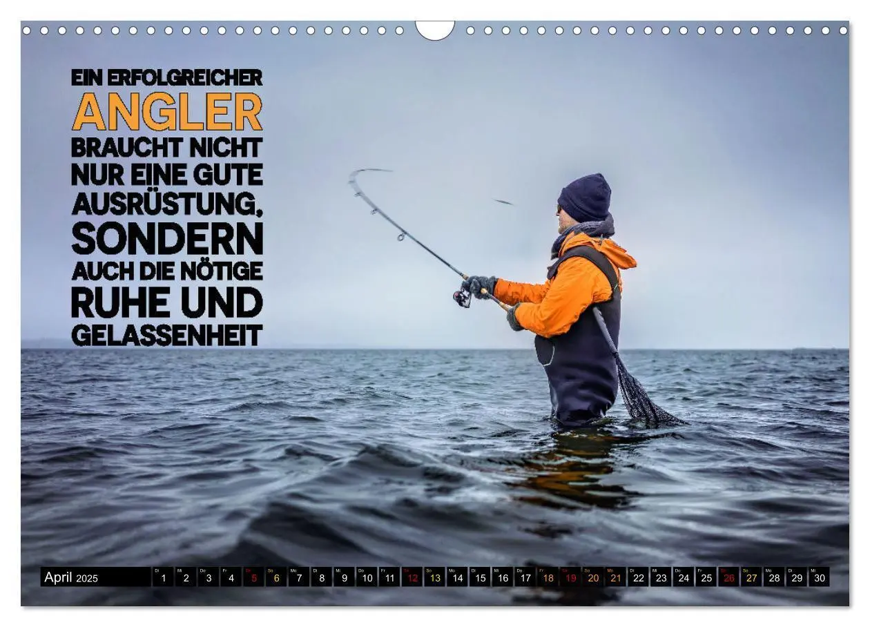 Bild: 9783383787966 | Angeln - Impressionen mit coolen Sprüchen (Wandkalender 2025 DIN A3...