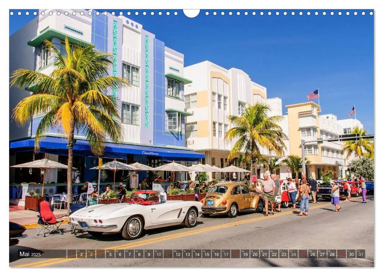 Bild: 9783435707966 | Miami South Beach (Wandkalender 2025 DIN A3 quer), CALVENDO...