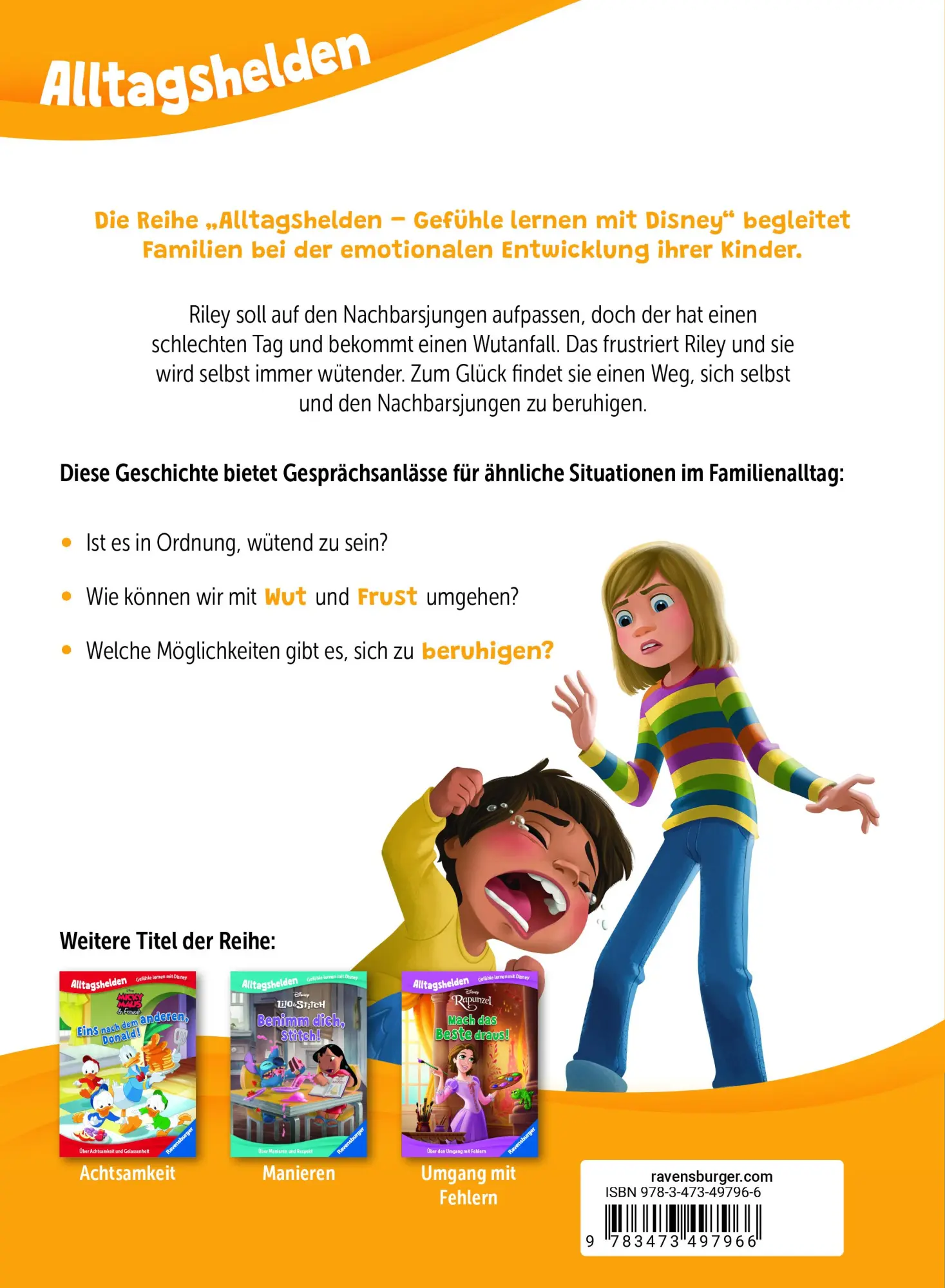 Rückseite: 9783473497966 | Alltagshelden - Gefühle lernen mit Disney: Disney / Pixar Alles...