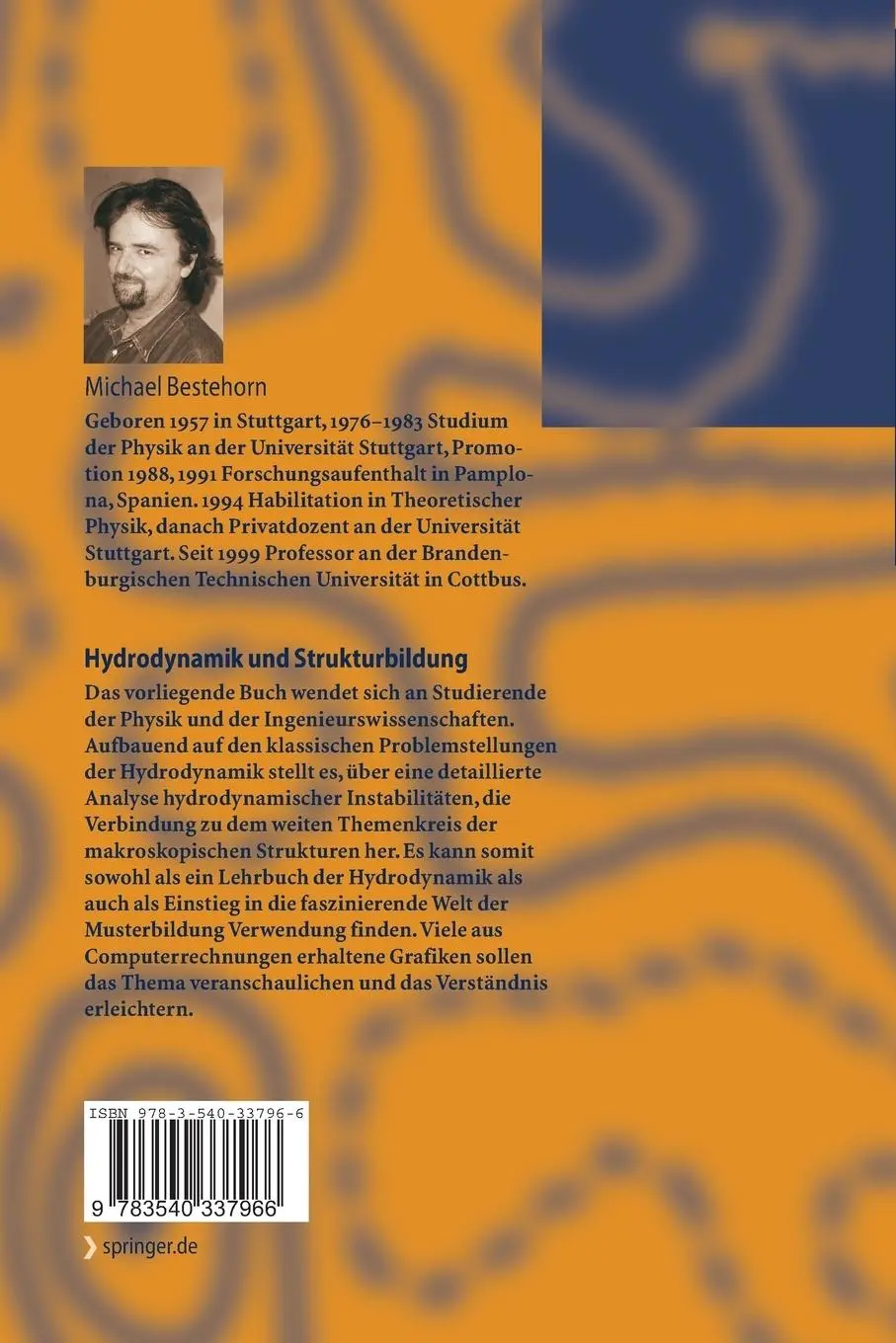 Rückseite: 9783540337966 | Hydrodynamik und Strukturbildung | Michael Bestehorn | Taschenbuch