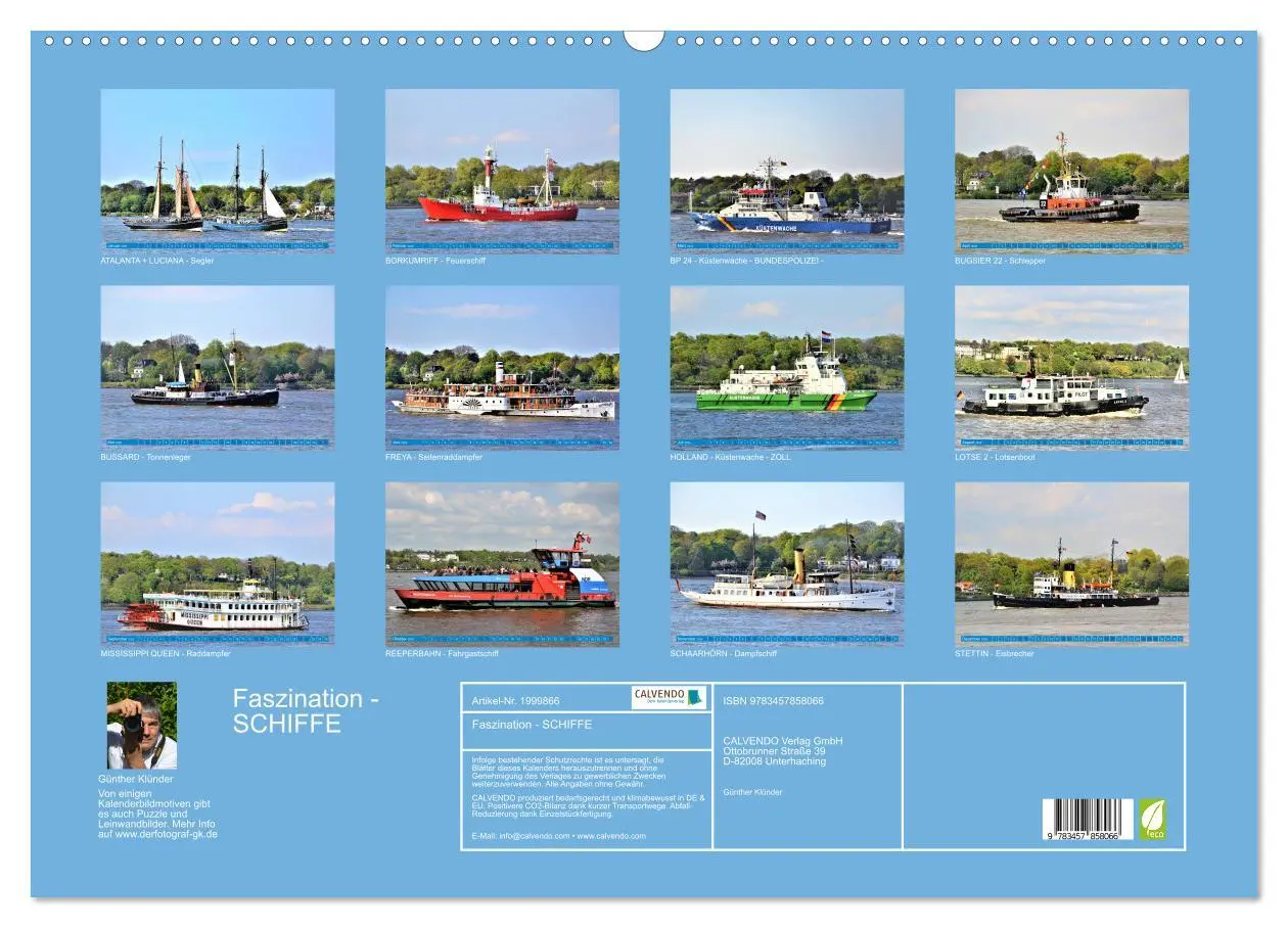 Bild: 9783457858066 | Faszination - SCHIFFE (Wandkalender 2026 DIN A2 quer), CALVENDO...