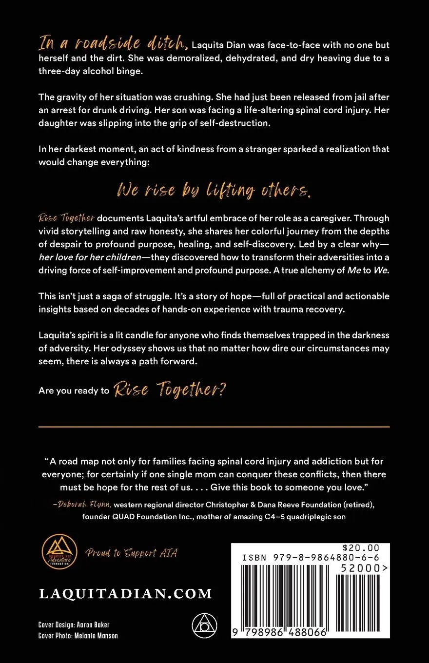 Rückseite: 9798986488066 | Rise Together | The Art of Climbing Out of the Ditch | Laquita Dian