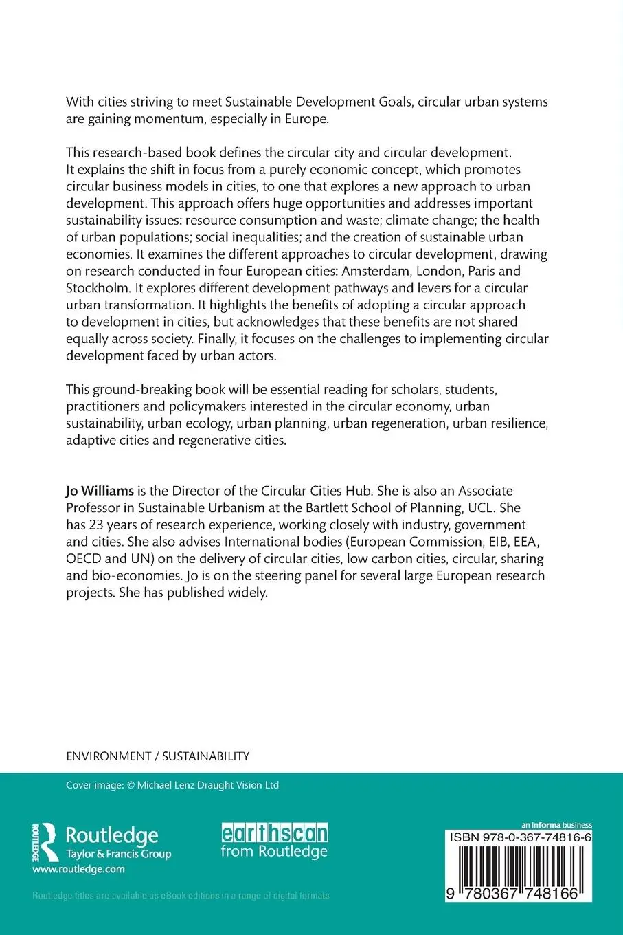 Rückseite: 9780367748166 | Circular Cities | A Revolution in Urban Sustainability | Jo Williams