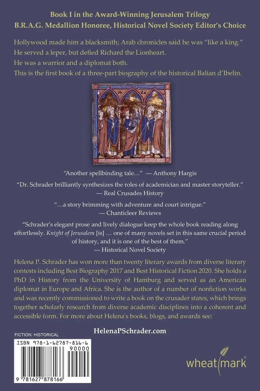 Rückseite: 9781627878166 | Balian d'Ibelin | Knight of Jerusalem | Helena P. Schrader | Buch