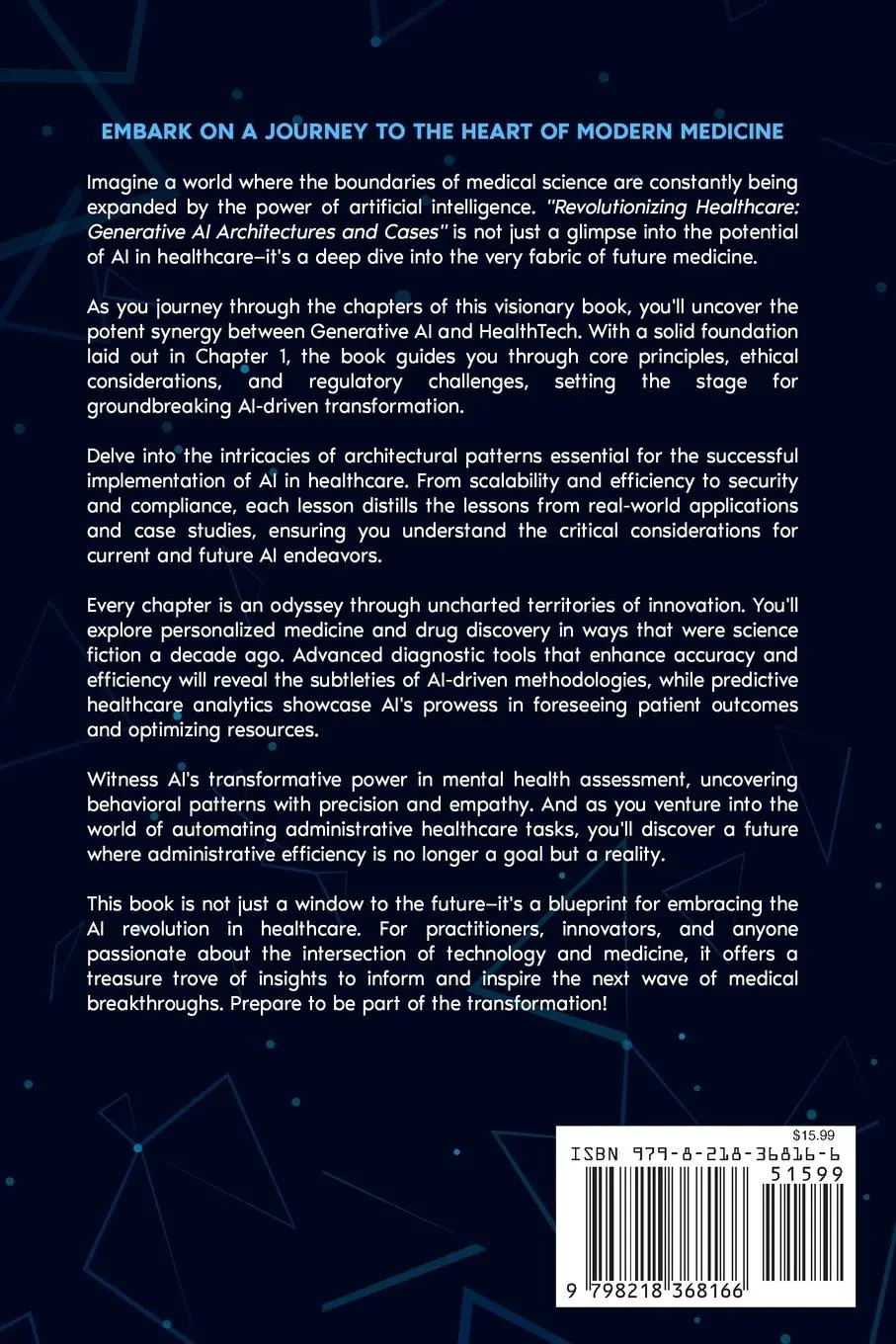 Rückseite: 9798218368166 | Revolutionizing Healthcare | Generative AI Architectures and Cases