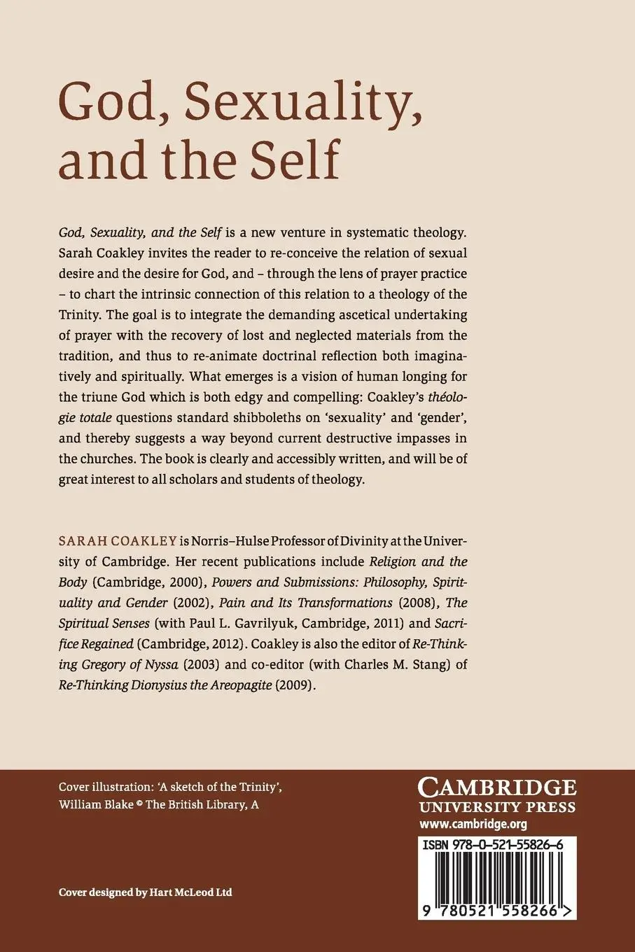 Rückseite: 9780521558266 | God, Sexuality, and the Self | Sarah Coakley | Taschenbuch | Englisch