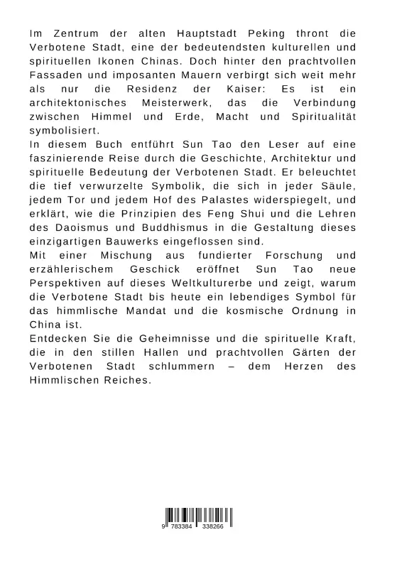 Bild: 9783384338266 | Die Verbotene Stadt: Das Herz des Himmlischen Reiche | Tao Sun | Buch