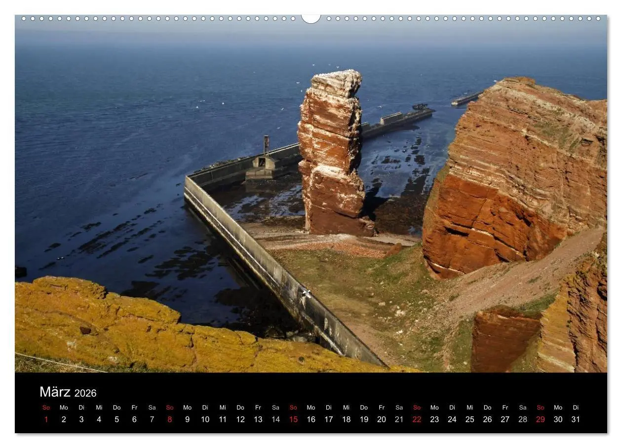 Bild: 9783516168266 | Helgoland (Wandkalender 2026 DIN A2 quer), CALVENDO Monatskalender