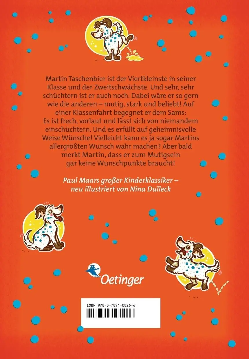 Rückseite: 9783789108266 | Ein Sams für Martin Taschenbier | Paul Maar | Buch | Sams | 240 S.