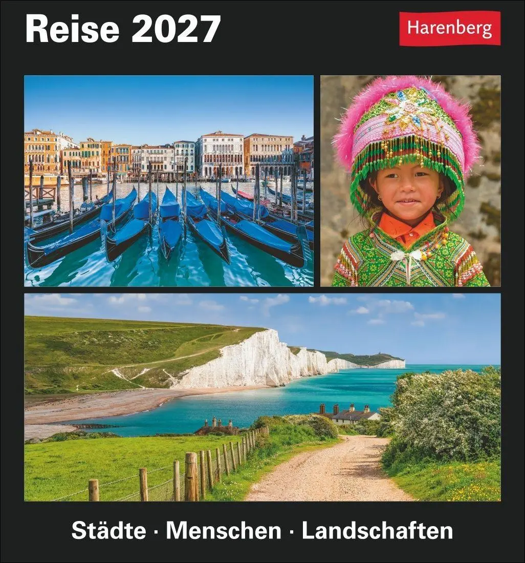 Cover: 9783840038266 | Reise Tagesabreißkalender 2027 - Kulturkalender - Städte, Menschen,...