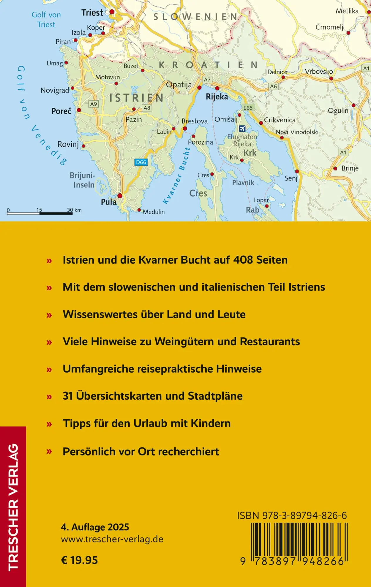 Rückseite: 9783897948266 | TRESCHER Reiseführer Istrien und Kvarner Bucht | Matthias Jacob | Buch