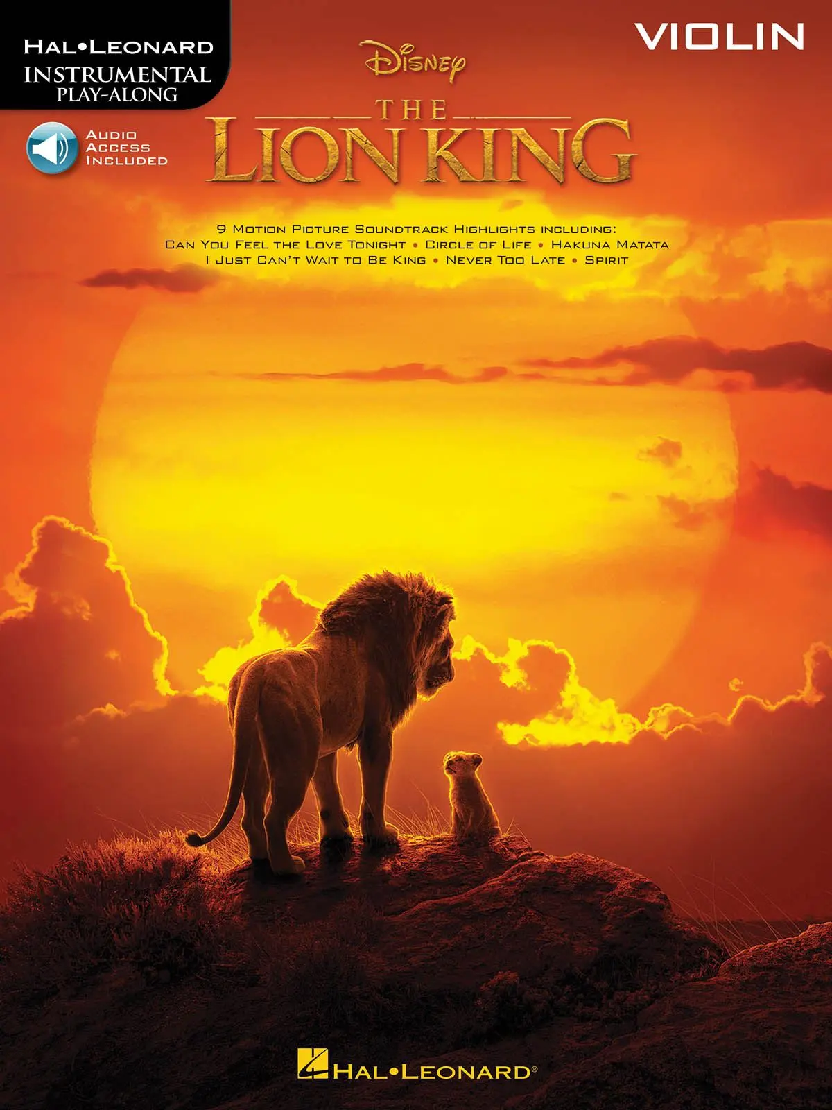 Cover: 888680968366 | The Lion King for Violin | Instrumental Play-Along | Zimmer | 2019