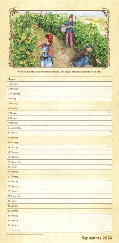 Bild: 4069095008366 | Alpha Edition - Bauernkalender Familienplaner 2026 - Wandkalender...
