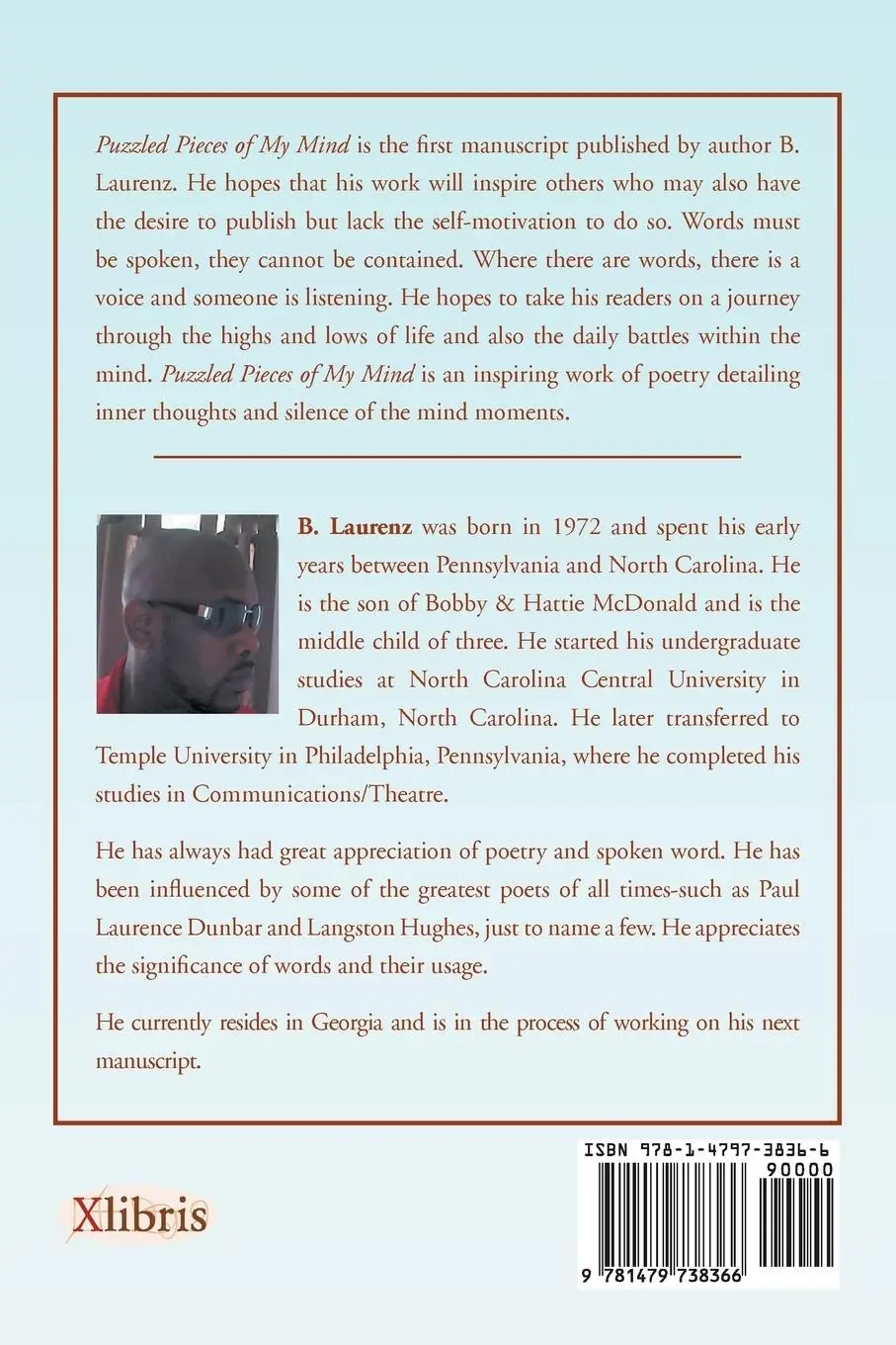 Rückseite: 9781479738366 | Puzzled Pieces of My Mind | B. Laurenz | Taschenbuch | Englisch | 2012