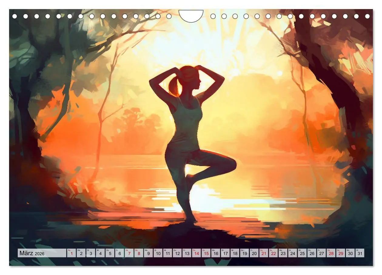 Bild: 9783457378366 | Yoga, die innere Balance (Wandkalender 2026 DIN A4 quer), CALVENDO...