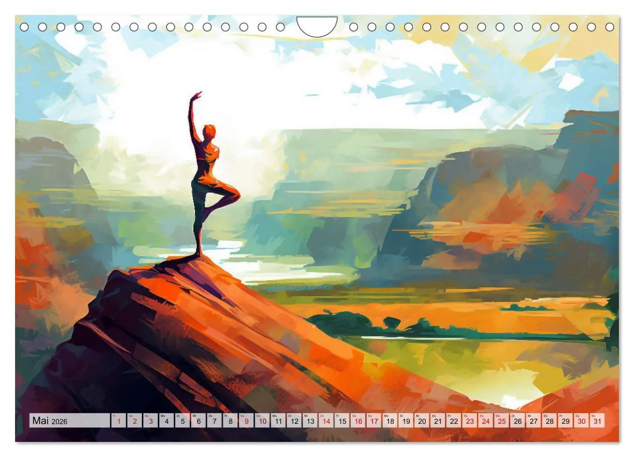 Bild: 9783457378366 | Yoga, die innere Balance (Wandkalender 2026 DIN A4 quer), CALVENDO...