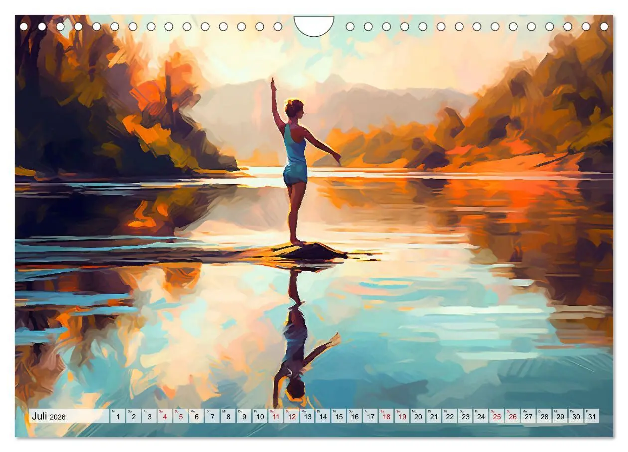 Bild: 9783457378366 | Yoga, die innere Balance (Wandkalender 2026 DIN A4 quer), CALVENDO...