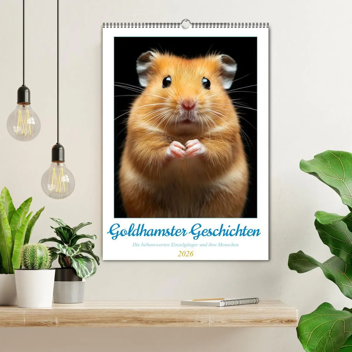 Bild: 9783516538366 | Goldhamster Geschichten (Wandkalender 2026 DIN A2 hoch), CALVENDO...