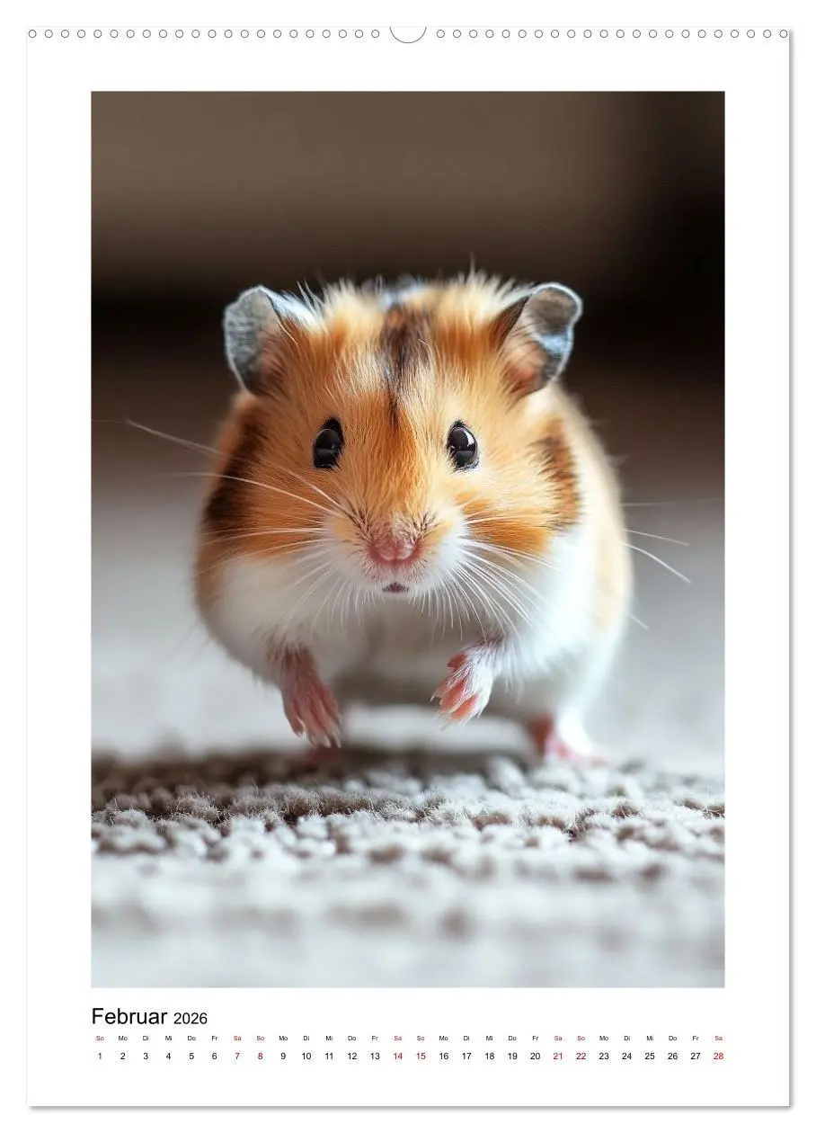 Bild: 9783516538366 | Goldhamster Geschichten (Wandkalender 2026 DIN A2 hoch), CALVENDO...