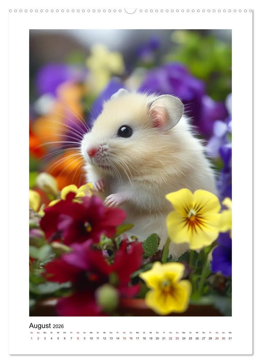 Bild: 9783516538366 | Goldhamster Geschichten (Wandkalender 2026 DIN A2 hoch), CALVENDO...