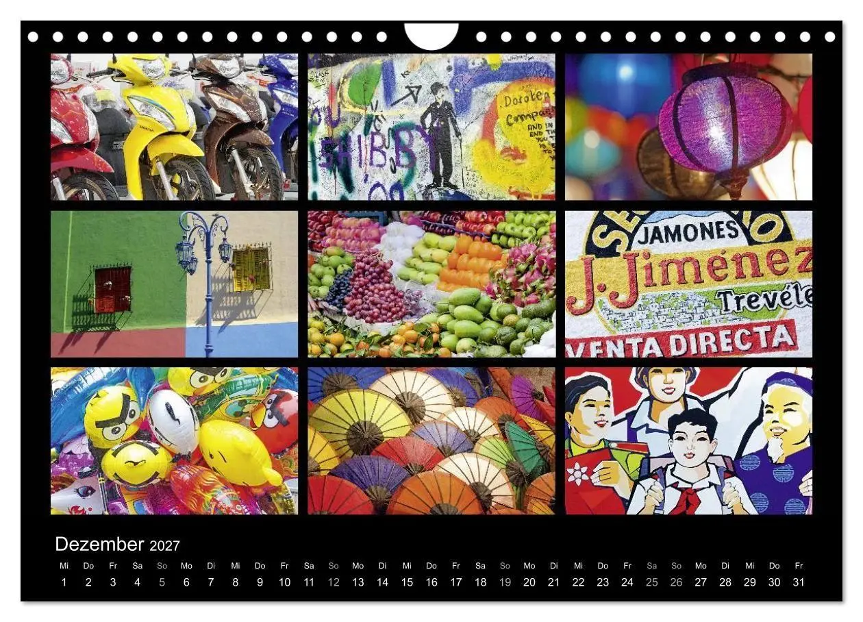 Bild: 9783594208366 | Colours (Wandkalender 2027 DIN A4 quer), CALVENDO Monatskalender