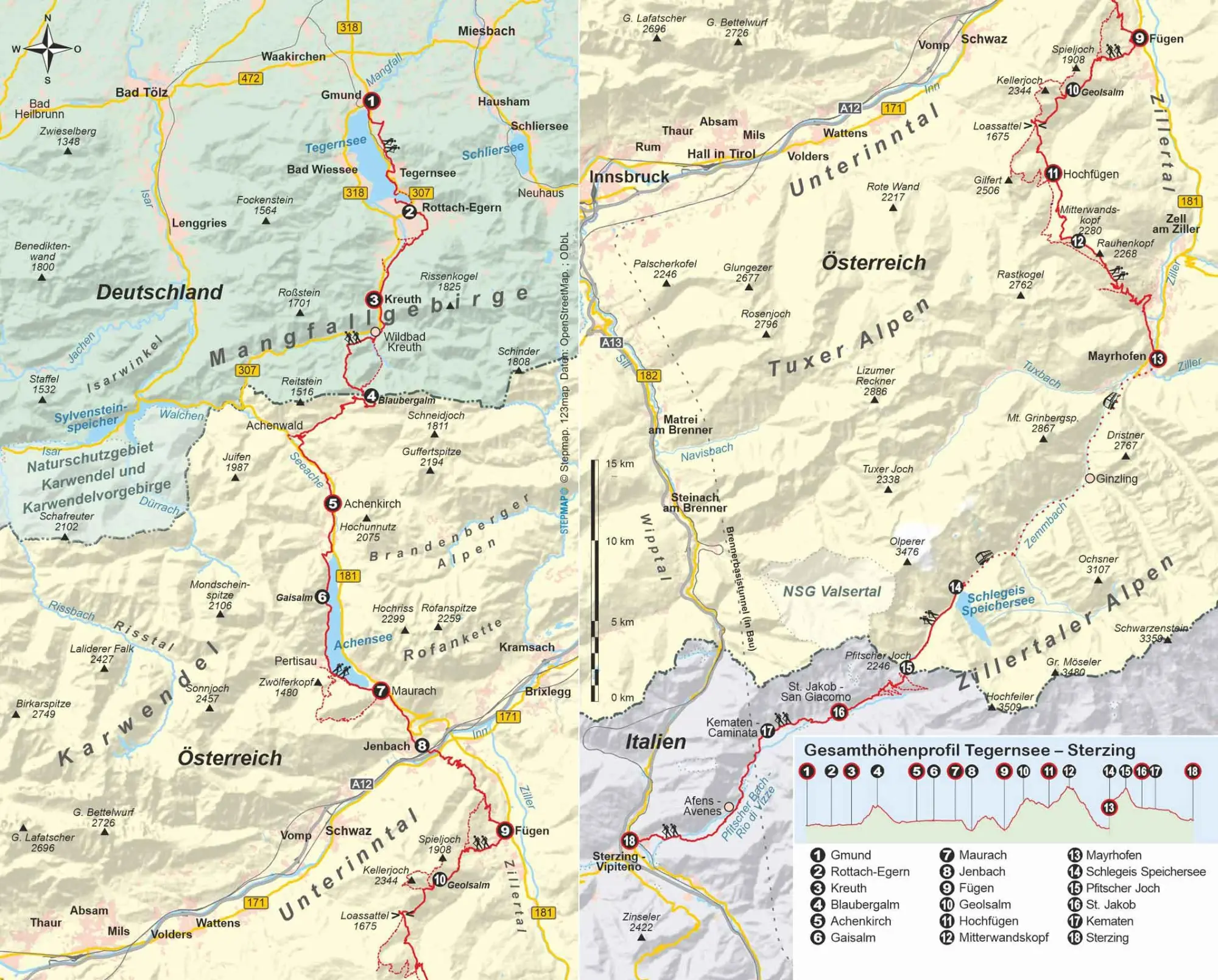 Bild: 9783866868366 | Tegernsee - Sterzing über die Alpen in 8 Etappen | Ulrike Gaube | Buch