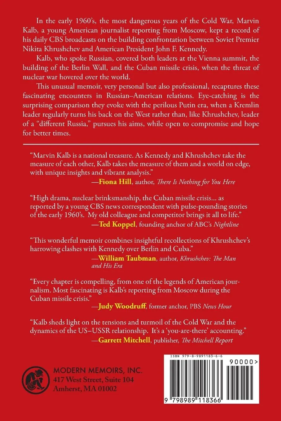 Rückseite: 9798989118366 | A Different Russia | Khrushchev and Kennedy on a Collision Course