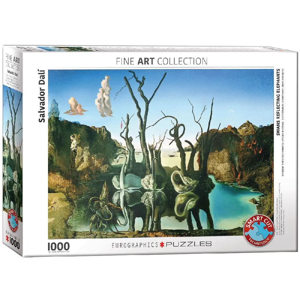 Cover: 628136608466 | Schwäne spiegeln Elefanten von Salvador Dalí 1000 Teile | Spiel | 2024