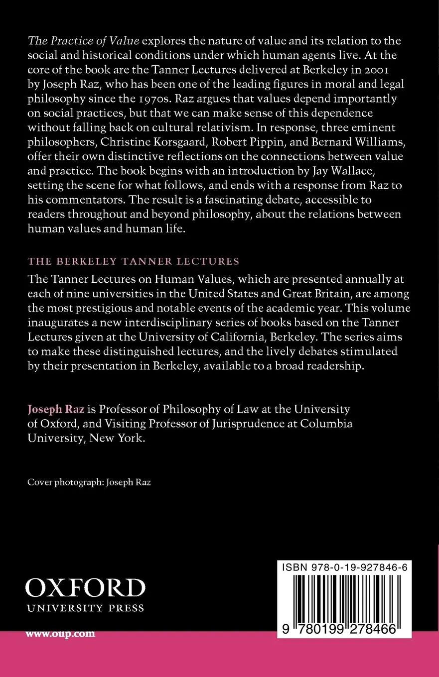 Rückseite: 9780199278466 | The Practice of Value | Joseph Raz | Taschenbuch | Englisch | 2005