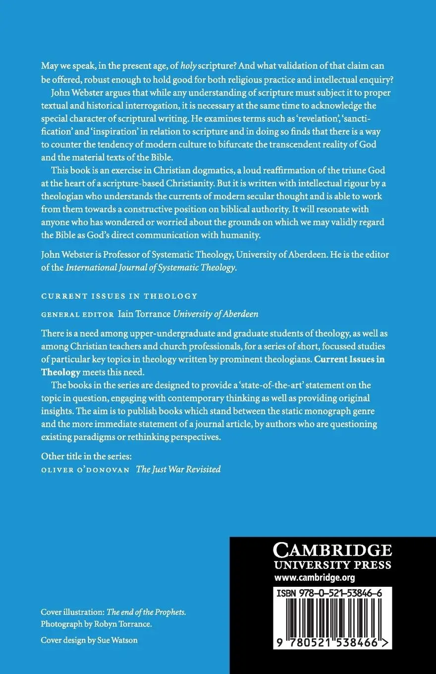 Rückseite: 9780521538466 | Holy Scripture | John Webster | Taschenbuch | Englisch | 2017