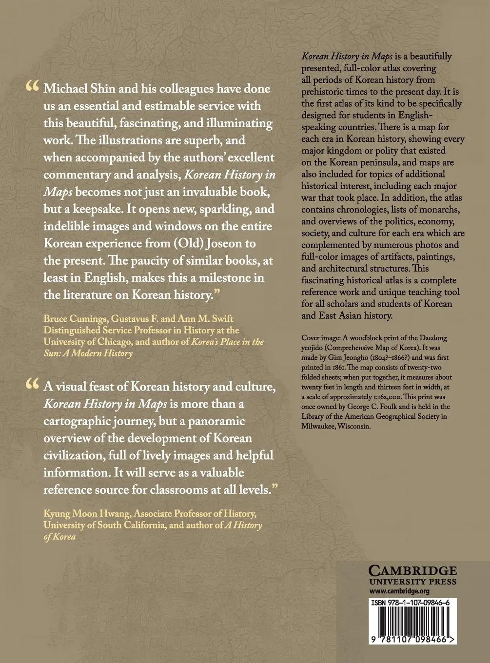 Rückseite: 9781107098466 | Korean History in Maps | Lee Injae (u. a.) | Buch | Englisch | 2018