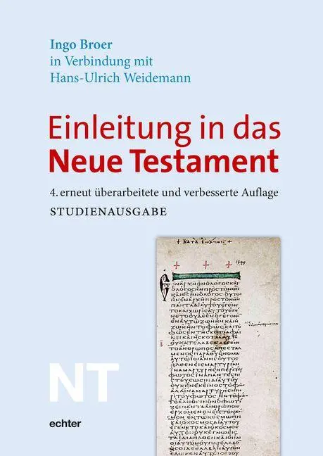 Cover: 9783429028466 | Einleitung in das Neue Testament | Studienausgabe | Ingo Broer (u. a.)