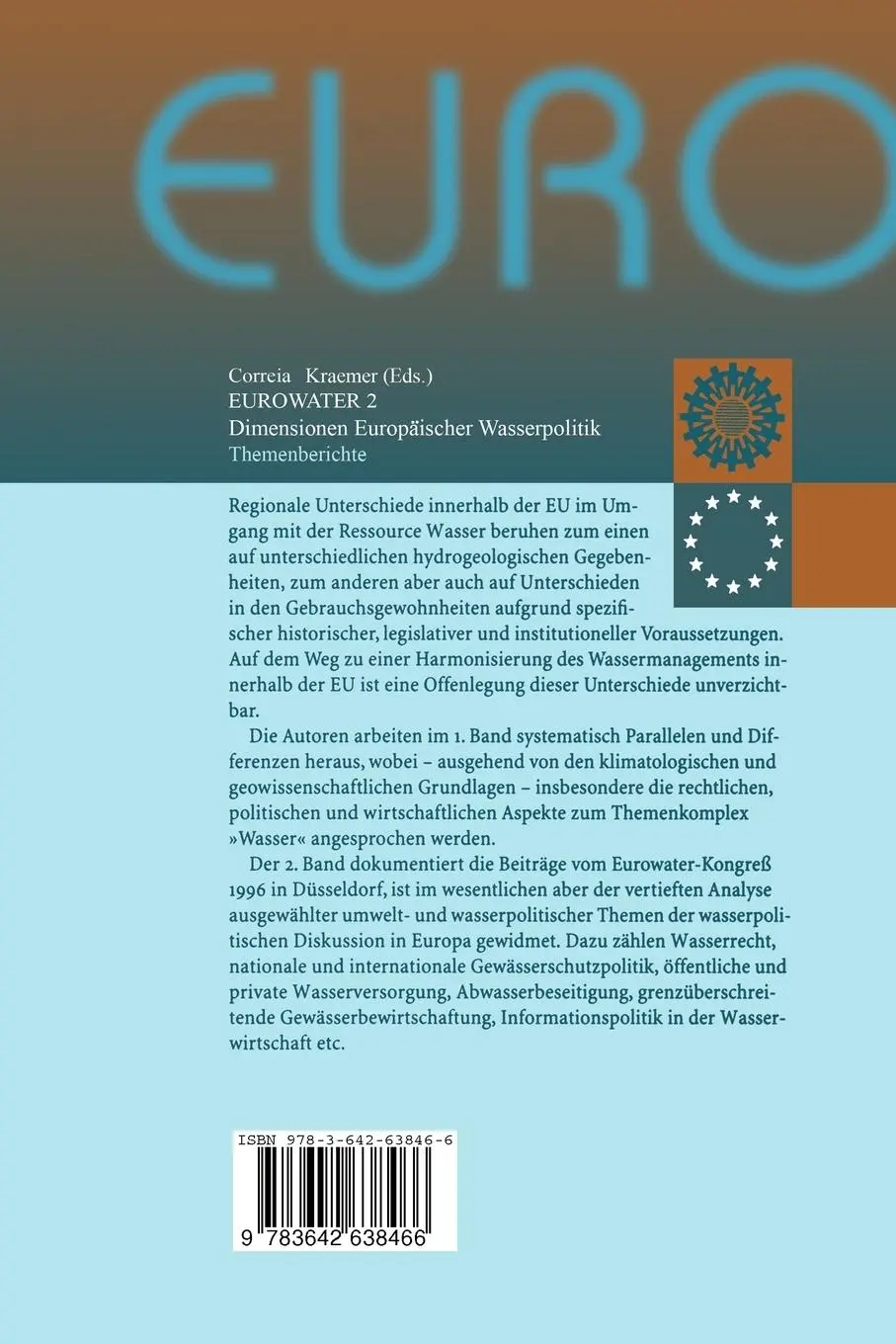 Rückseite: 9783642638466 | Dimensionen Europäischer Wasserpolitik | Wasser (u. a.) | Taschenbuch