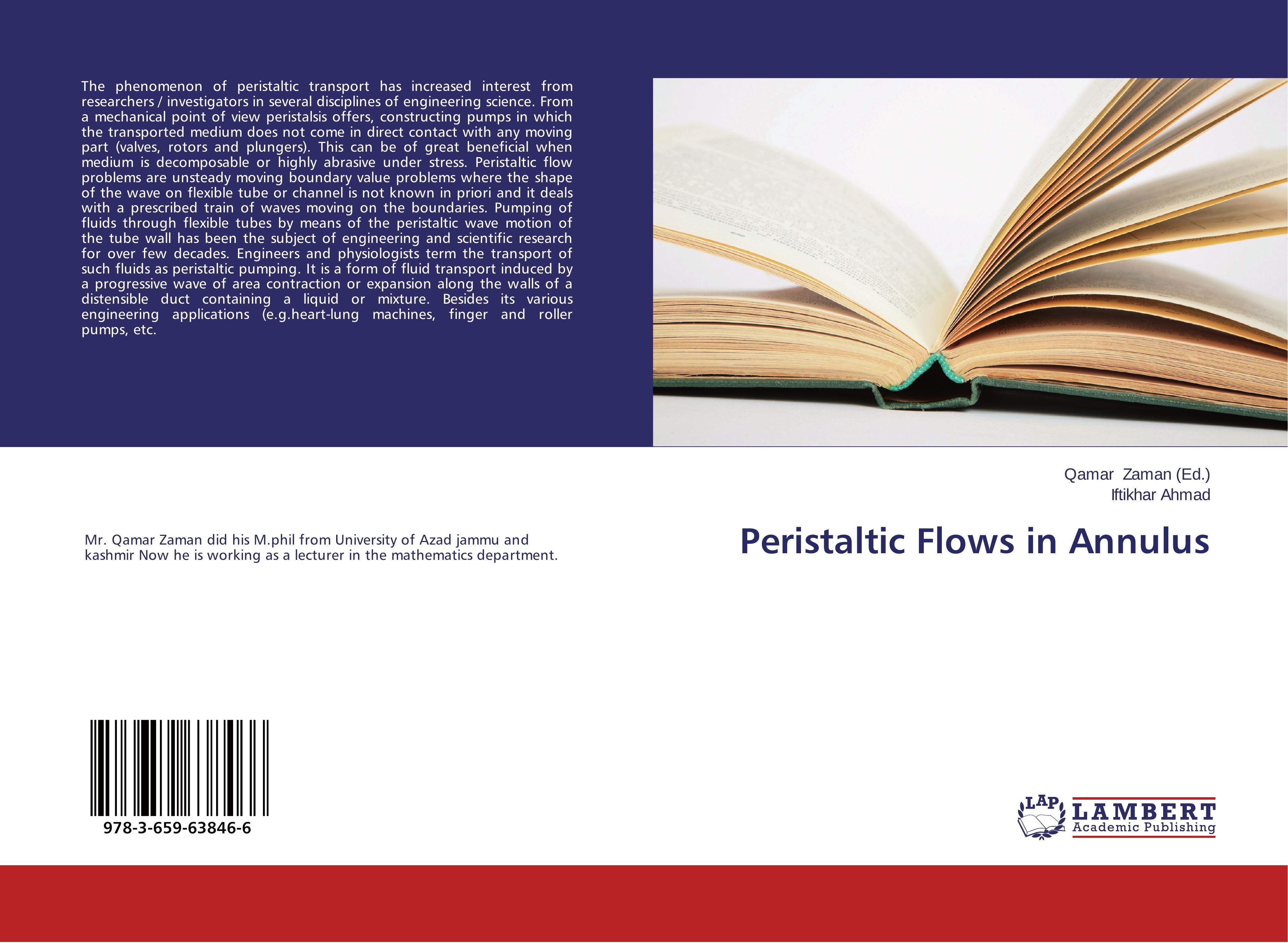 Peristaltic Flows in Annulus | Iftikhar Ahmad | Taschenbuch | Paperback | 72 S. | Englisch | 2014 | LAP LAMBERT Academic Publishing | EAN 9783659638466 - Ahmad, Iftikhar