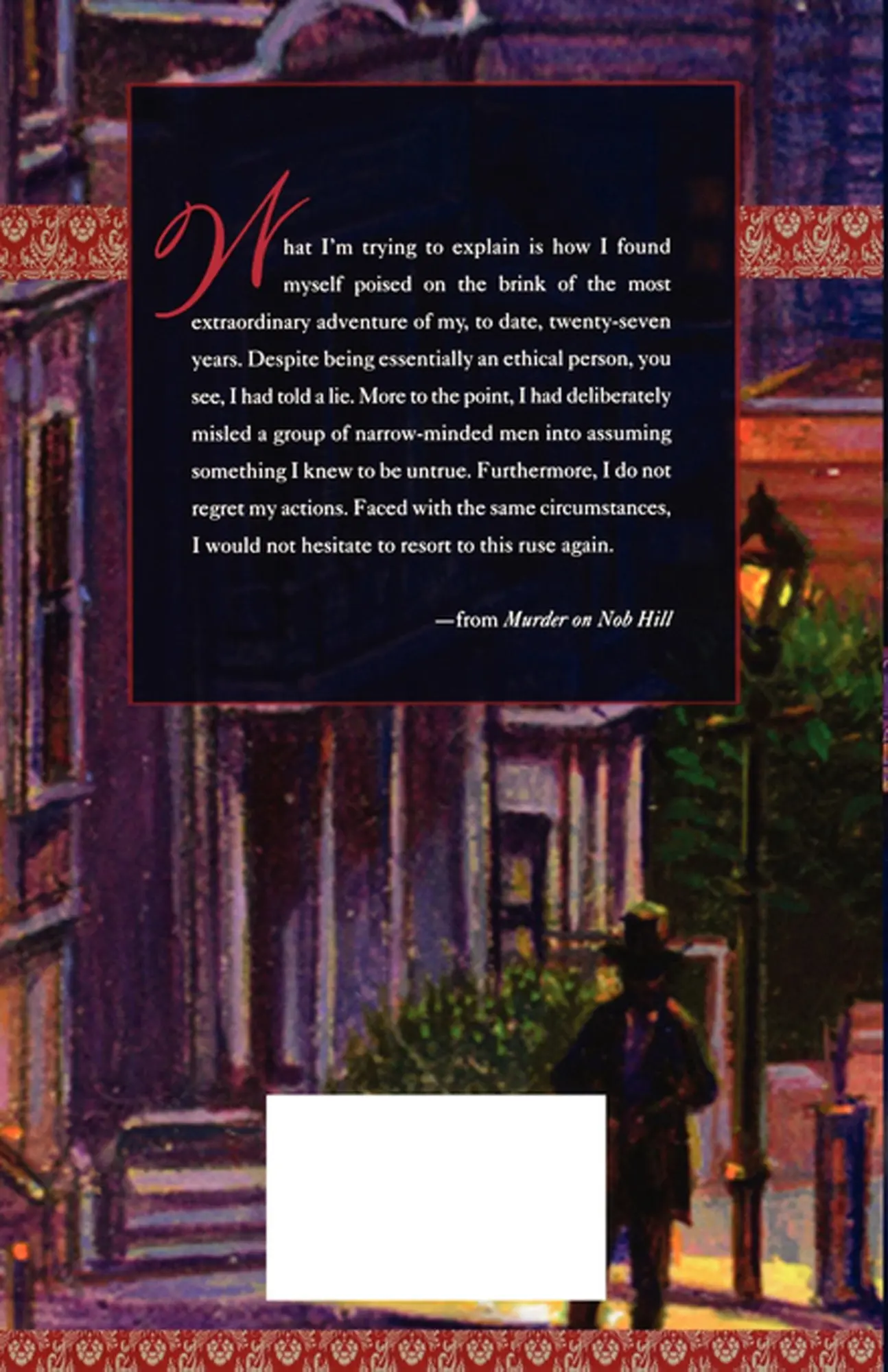 Rückseite: 9780312328566 | Murder on Nob Hill | Shirley Tallman (u. a.) | Taschenbuch | Englisch