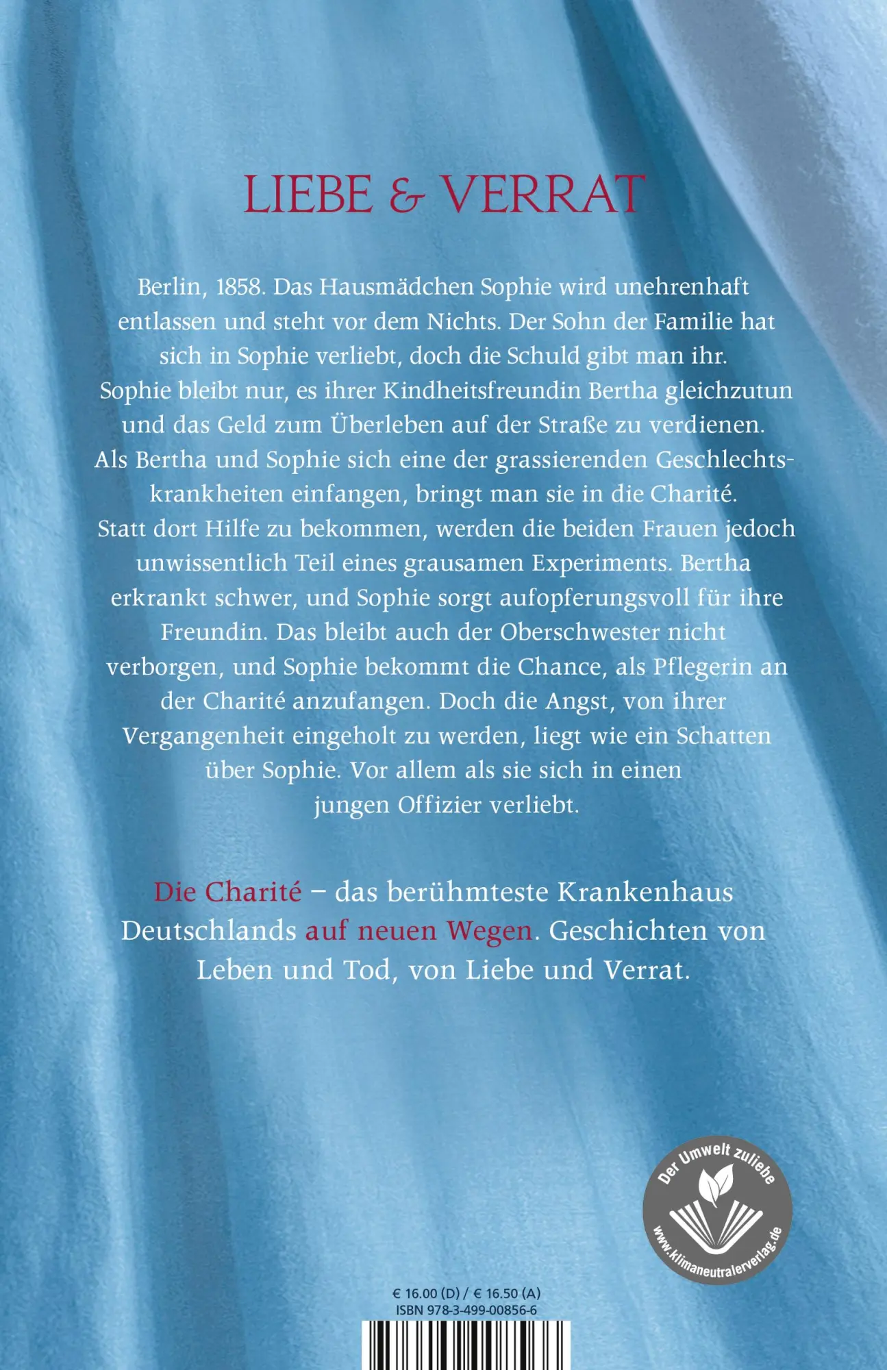 Rückseite: 9783499008566 | Die Charité: Neue Wege | Historischer Roman | Petra Grill (u. a.)