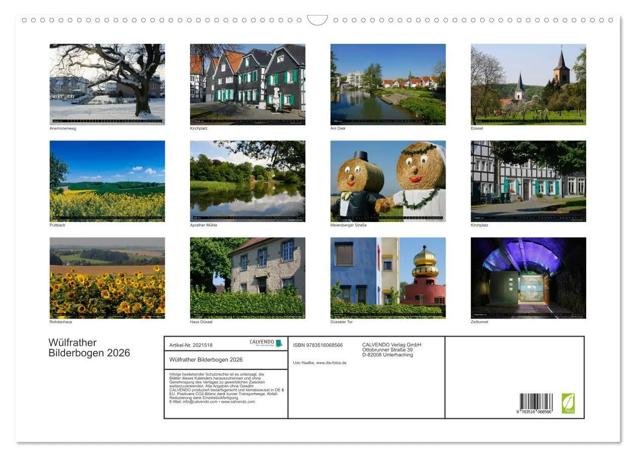 Bild: 9783516068566 | Wülfrather Bilderbogen 2026 (Wandkalender 2026 DIN A2 quer),...
