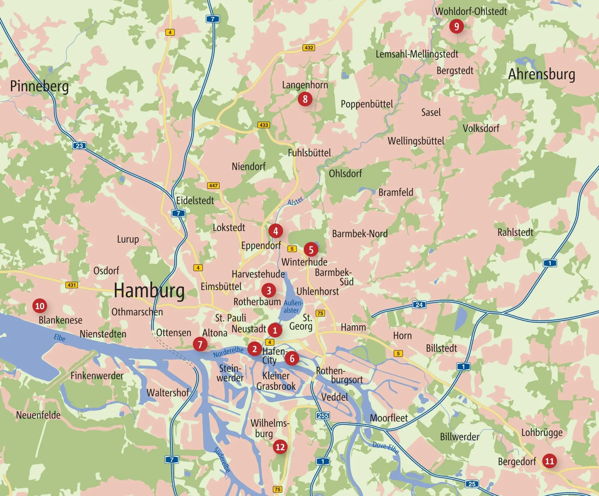 Bild: 9783770028566 | Zu Fuß durch die Hansestadt Hamburg | Tanja Breukelchen | Taschenbuch
