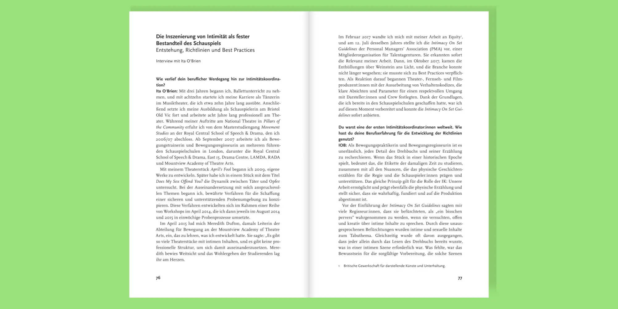 Bild: 9783894878566 | Intimitätskoordination | Saskia Oidtmann | Taschenbuch | 176 S. | 2025