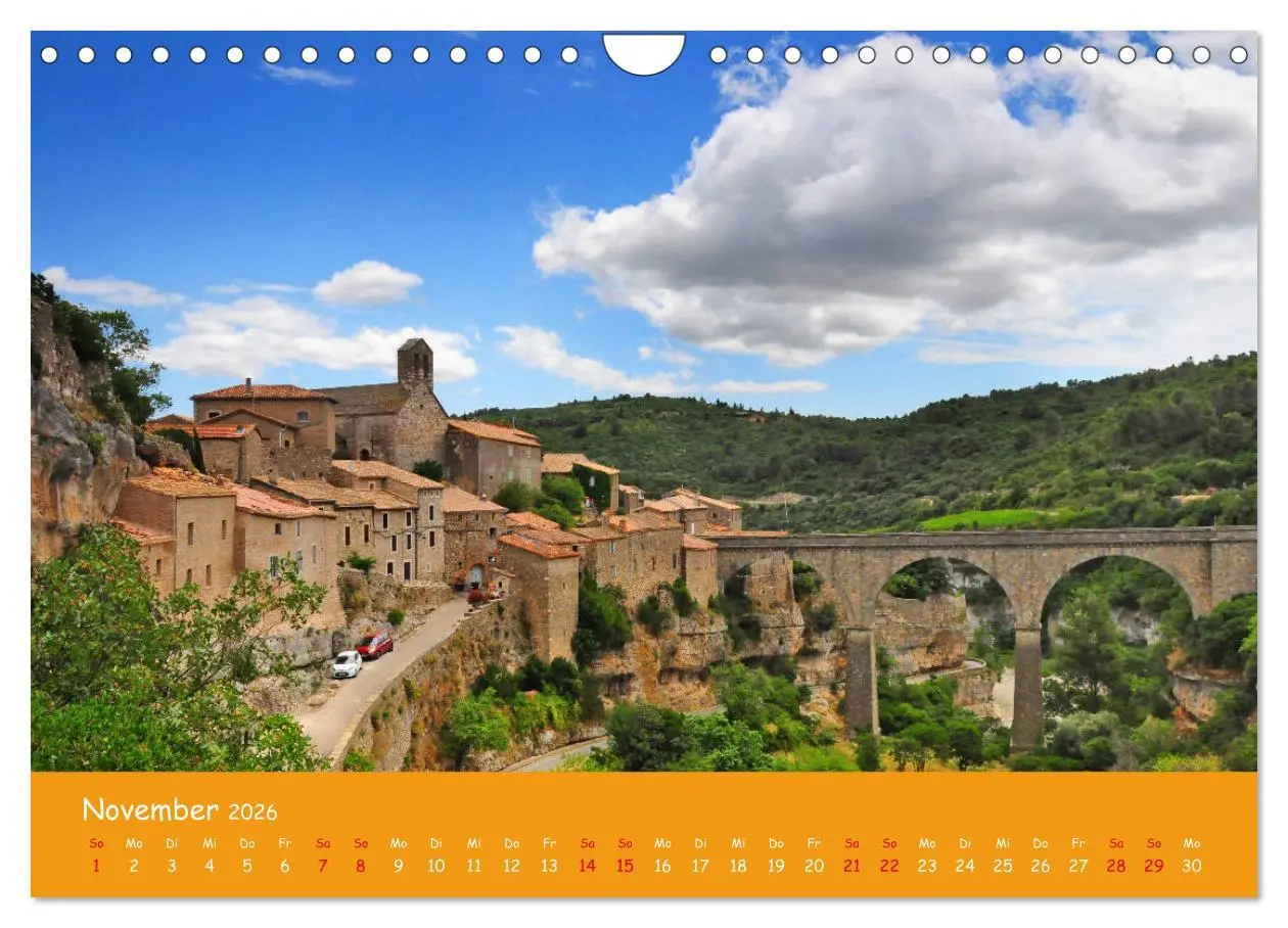Bild: 9783457278666 | Quer durch Südfrankreich (Wandkalender 2026 DIN A4 quer), CALVENDO...