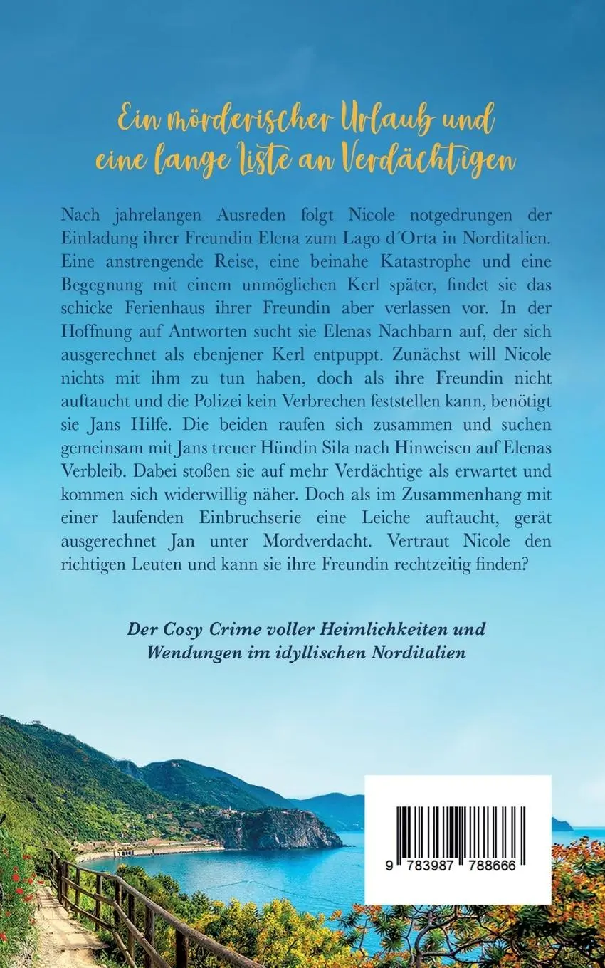 Rückseite: 9783987788666 | Tödlich schöne Aussicht | Ein Cosy Crime in Italien | Stefanie Maurer