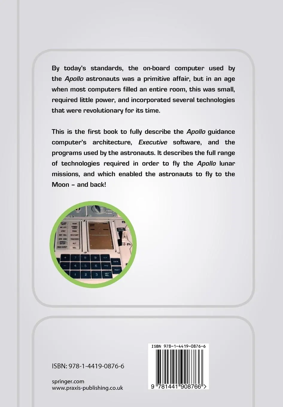 Rückseite: 9781441908766 | The Apollo Guidance Computer | Architecture and Operation | O'Brien
