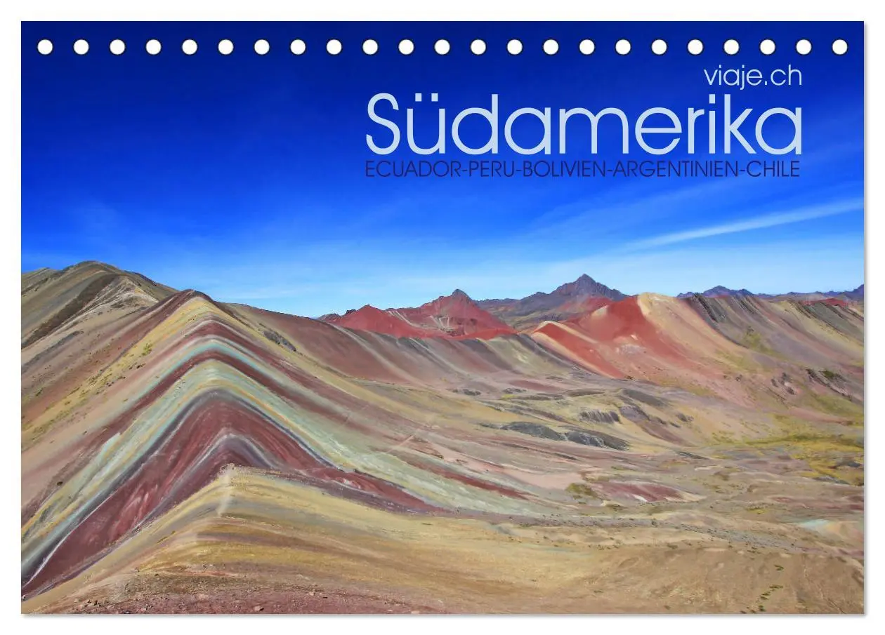 Cover: 9783457268766 | Südamerika - viaje.ch (Tischkalender 2026 DIN A5 quer), CALVENDO...